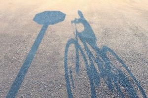 Shadow of a Child in a Bicycle