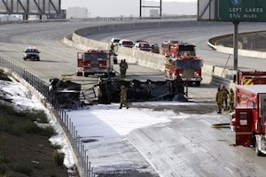 Freeway Truck Accident